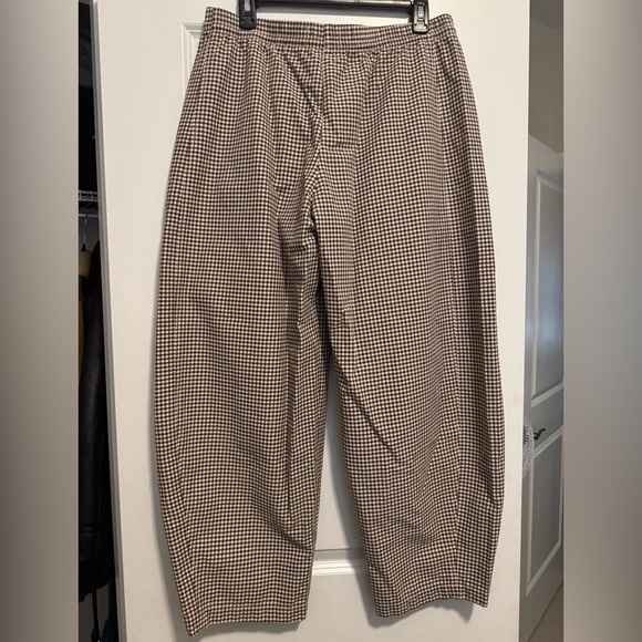 Abercrombie & Fitch Tan Checkered Women's Trousers - Picture 8 of 11